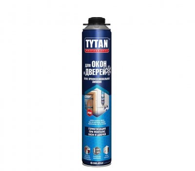 Пена профессиональная TYTAN Professional для окон и дверей, зимняя, 750 мл