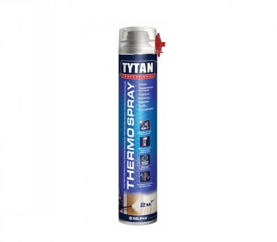 Напыляемая теплоизоляция TYTAN Professional Thermospray полиуретановая 870 мл