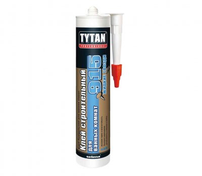 Клей TYTAN Professional 915 для ванных комнат, белый, 440 г