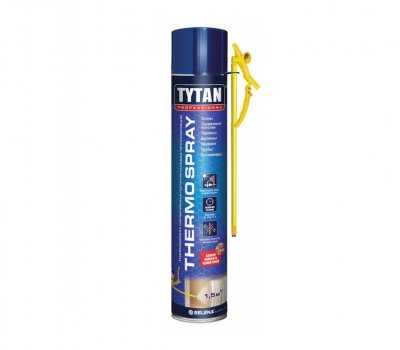 Напыляемая теплоизоляция TYTAN Professional Thermospray полиуретановая, 800 мл