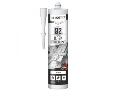 Клей KIM TEC 92 для изделий из пенополистирола, белый, 280 мл