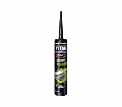 Герметик битумно-каучуковый для кровли TYTAN Professional 310 мл (черный)