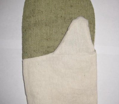 Рукавицы из х/б ткани с брезентовым наладонником