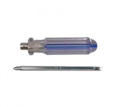Отвертка 888 универсальная 2в1, хромованадиевая сталь, пластиковая ручка