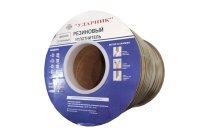 Уплотнитель самоклеящийся промышленный УДАРНИК Professional D-профиль, 21 x 15 мм (черный)